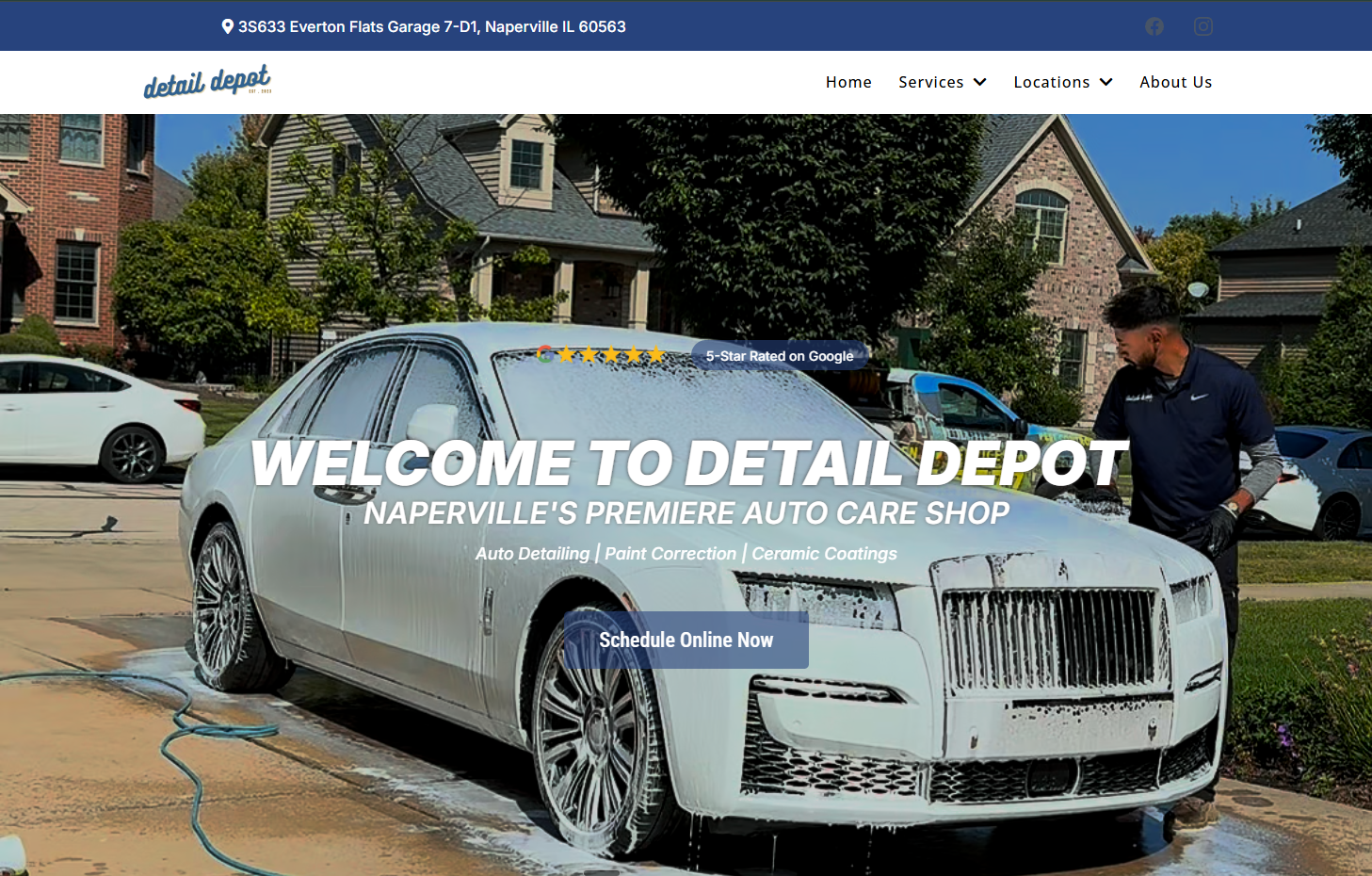 Detail Depot Meta Ads and pipeline performance screenshot
