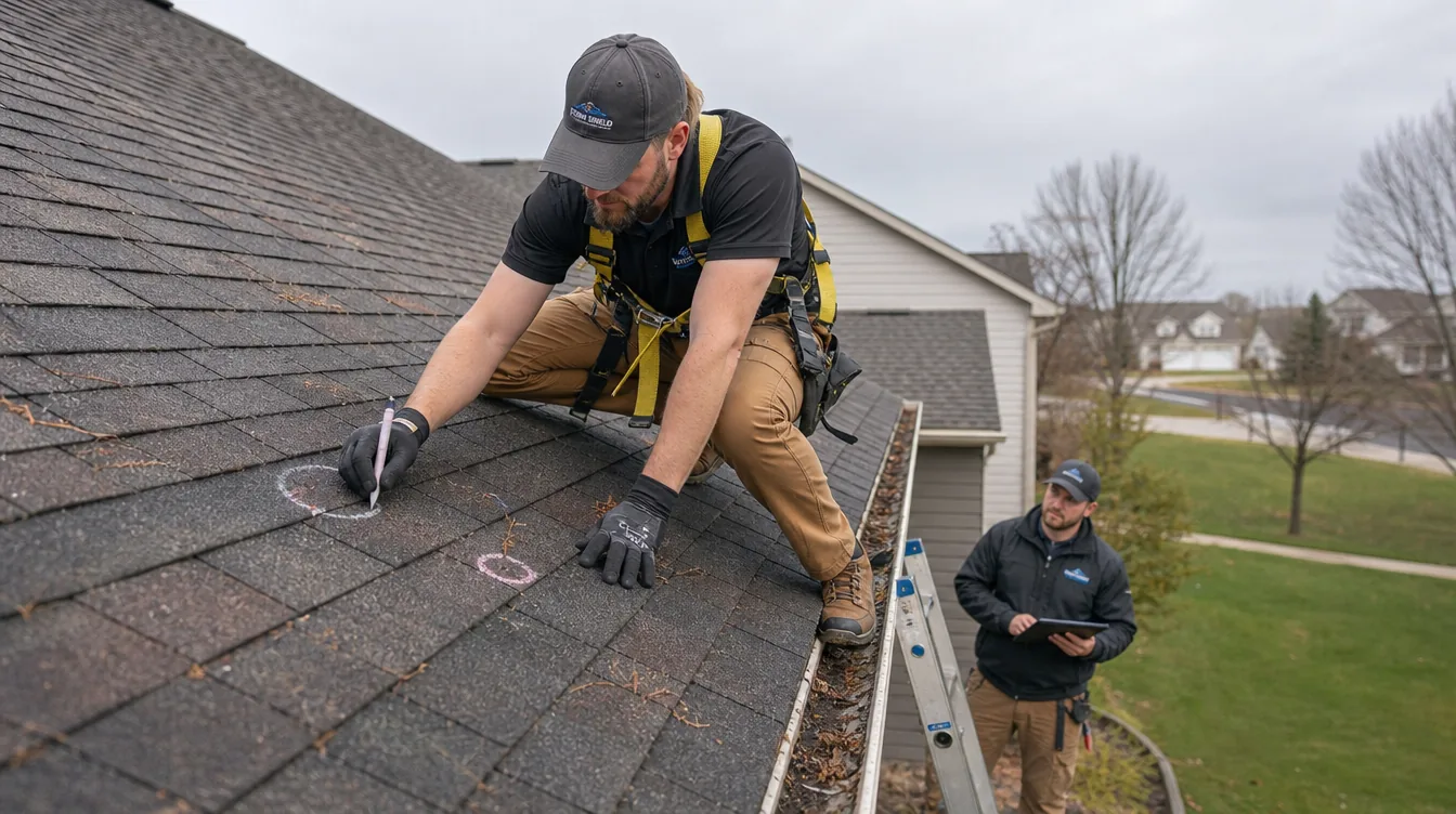 Roofing work